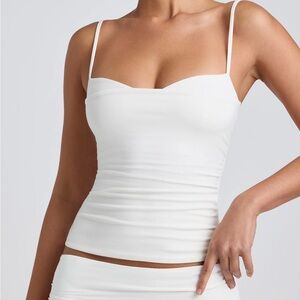Oh Polly Cream Spaghetti Strap Top